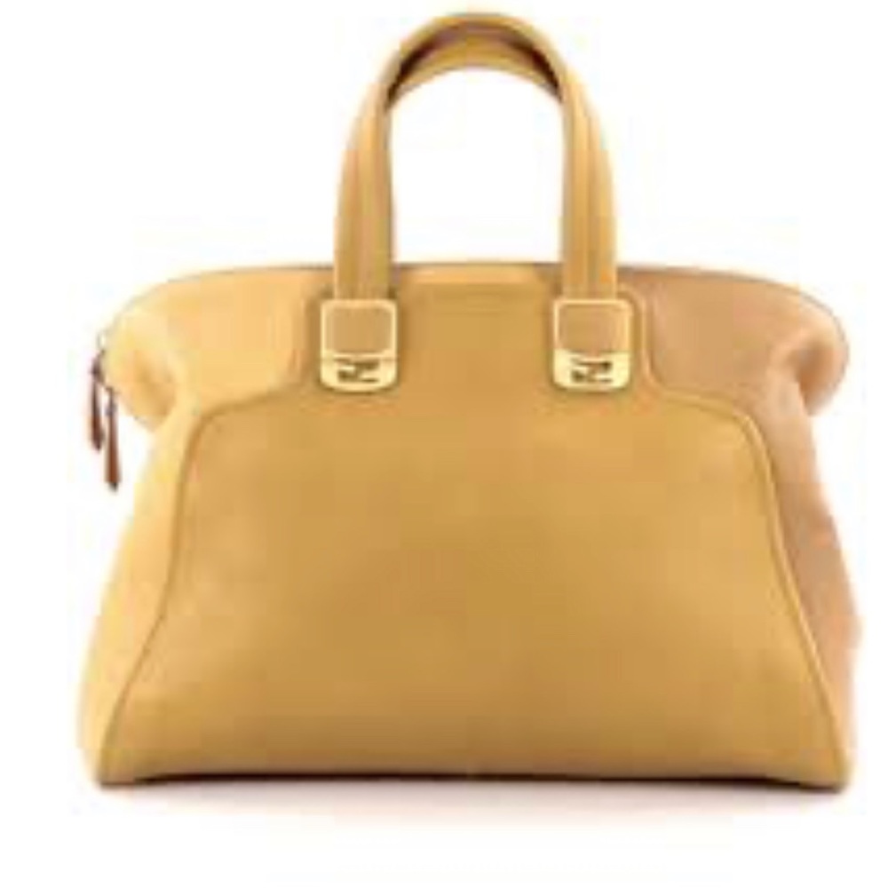 FENDI Chameleon Leather Satchel Bag